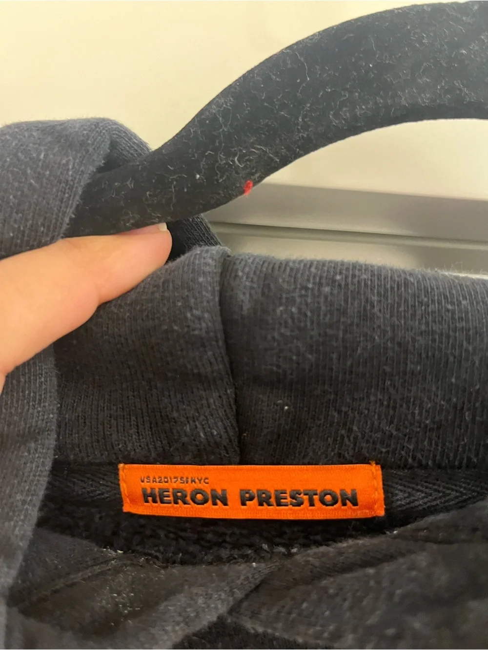 Heron Preston Black Graphic NASA Pullover Hoodie - Picture 2 of 2